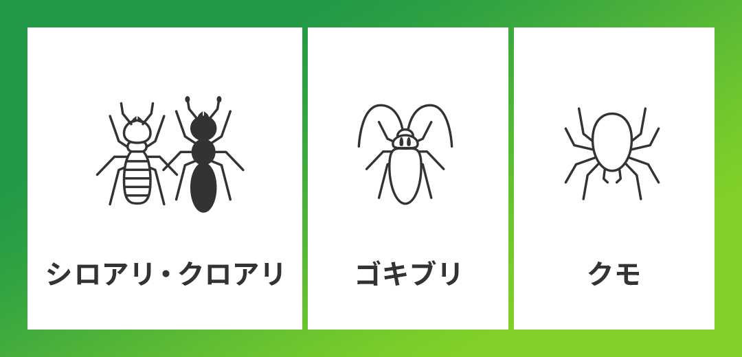 対応する害虫