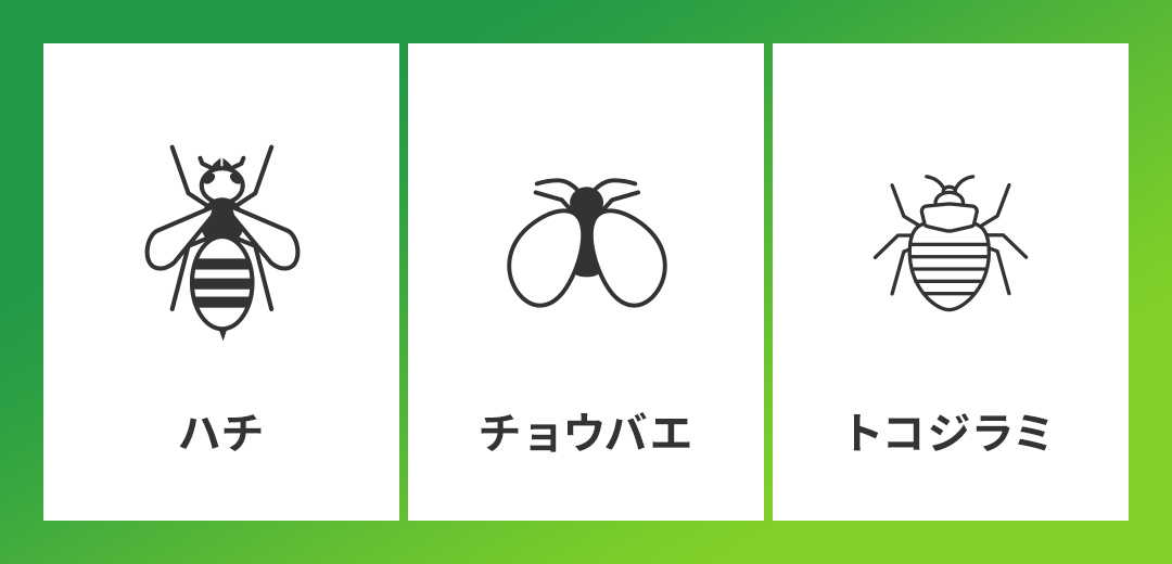 対応する害虫